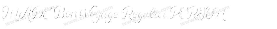 MADE Bon Voyage Regular PERSONAL USE字体转换